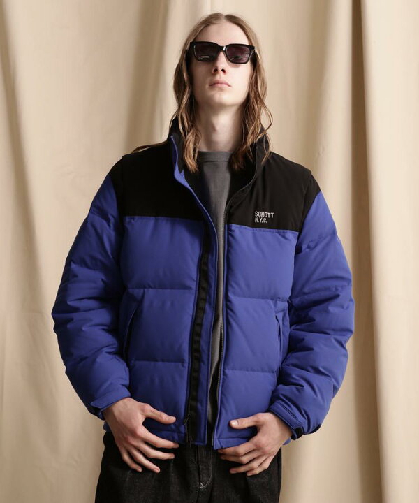 楽天市場】☆SALE |Schott/ショット 公式通販 |2WAY 2TONE DOWN JACKET 