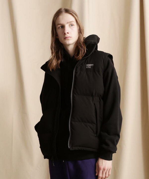 楽天市場】☆SALE |Schott/ショット 公式通販 |2WAY 2TONE DOWN JACKET 
