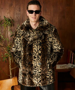 Schott/�V���b�g �����ʔ� | LEOPARD FUR PEACOAT/���I�p�[�h �t�@�[�R�[�g