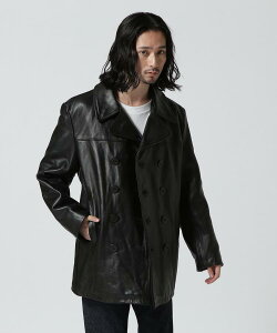 Schott/�V���b�g �����ʔ� |140 LEATHER PEACOAT/���U�[�s�[�R�[�g