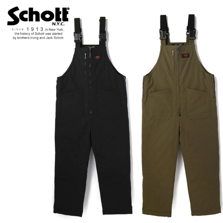 楽天市場 Sale Schott ショット 公式通販 Down Overall Pants ダウン オーバーオールパンツ セール品につき交換 返品不可 Schott