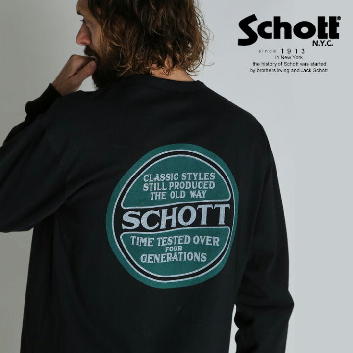 楽天市場】Schott/ショット 公式通販 |LS CIRCLE LOGO T-SHIRT 