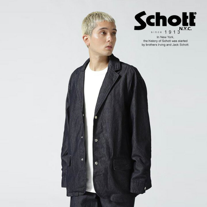 楽天市場】☆SALE |Schott/ショット公式通販|INDIGO BIRDS EYE 3B JKT 