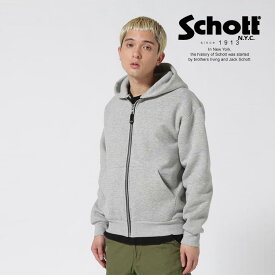 Schott/ショット 公式通販 |HEAVYWEIGHT PLAIN ZIPHOODIE/ヘビーウェイト プレーン ジップフーディー