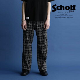 ★SALE |Schott/ショット 公式通販|PATTENED JERSEY TRACK PANTS/パターン ジャージ トラックパンツ スポーティー ※セール品につき交換返品不可※セール品につき交換返品不可