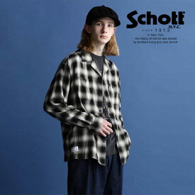 ★SALE |★SALE |Schott/ショット 公式通販 |OMBRE PLAID L/S SHIRT/オンブレ LS チェックシャツ ※セール品につき交換返品不可※セール品につき交換返品不可