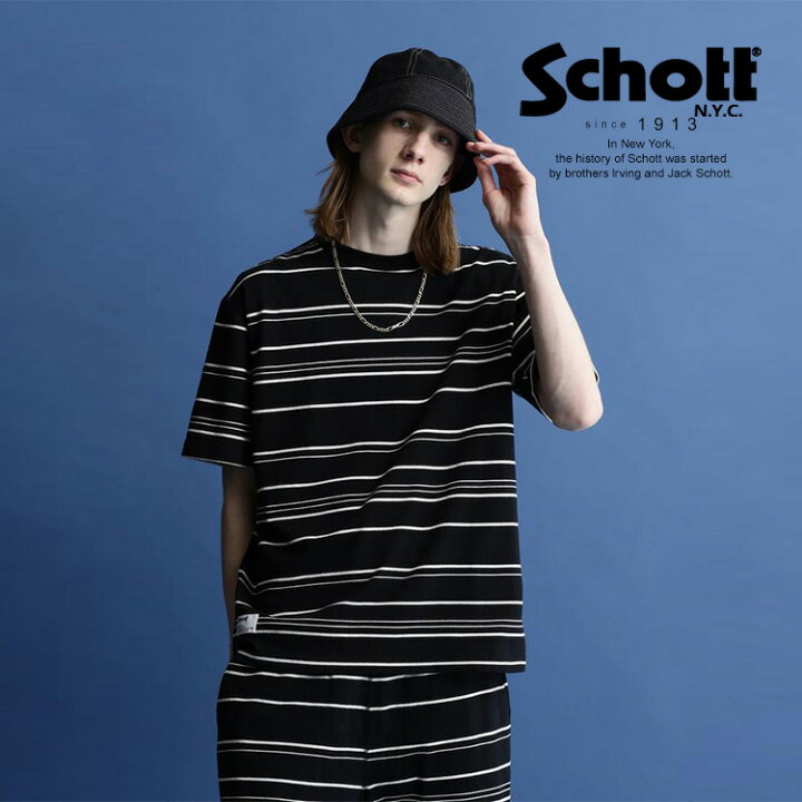 楽天市場】Schott/ショット 公式通販 |RANDOM BORDER SS T-SHIRT 