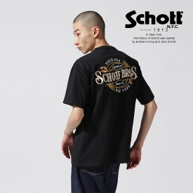 ★SALE |Schott/ショット 公式通販 |S/S T-SHIRT "EMBROIDERED SCHOTT BROS."/刺繍 Tシャツ "ショットブロス" カットソー 半袖 メンズ