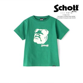 Schott/ショット 公式通販 |KID'S|SS T-SHIRT STENCIL BULLDOG/ステンシル ブルドック Tシャツ キッズT プリントT　半袖 カットソー 23ss