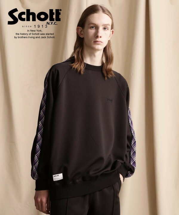 楽天市場】☆SALE |Schott/ショット 公式通販 |TAPING JERSEY CREW  