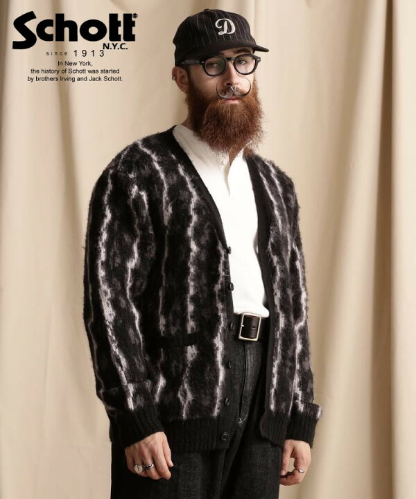 楽天市場】☆SALE |Schott/ショット 公式通販 |SHAGGY KNIT CARDIGAN 