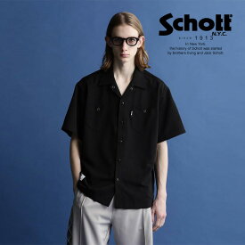 ★SALE |Schott/ショット 公式通販 |TC WORK SHIRT/TCワークシャツ 半袖 ブラック サックス グレー オレンジ グリーン 23ss