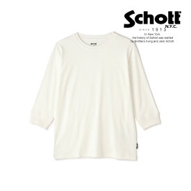 Schott/ショット 公式通販 |直営限定/HALF SLEEVE PACK T-SHIRT/ハーフ スリーブ パック Tシャツ 5分丈 カットソー 23FW