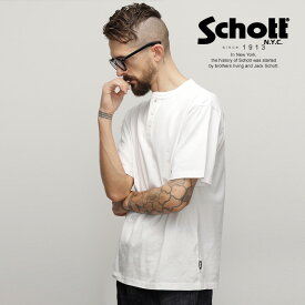 Schott/ショット 公式通販 |PIGMENT O/D SS HENLEY NECK T-SHIRT/ピグメント オーバーダイ ヘンリーネック Tシャツ シンプル 半袖 カットソー