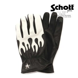 Schott/ショット 公式通販 |ONE STAR FIRE LEATHER GLOVE/ワンスター ファイヤー レザーグローブ 手袋 小物 アクセ グッズ