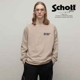 Schott/ショット 公式通販 |直営限定/LS T-SHIRT FINEST QUALITY EMB/刺繍ロングTシャツ ファイネスト クオリティ