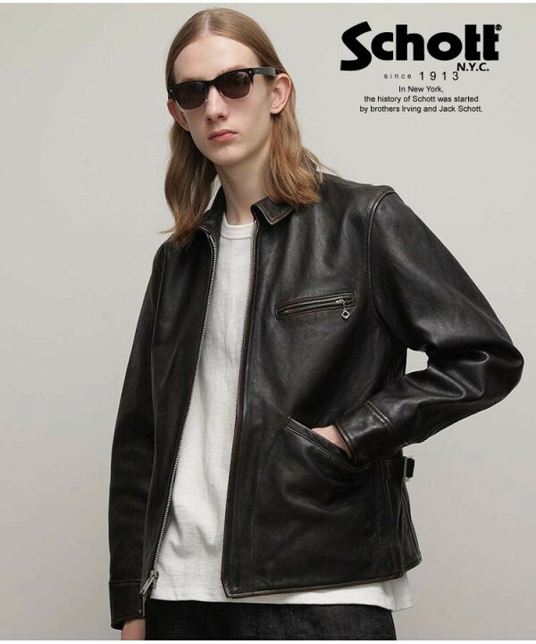 楽天市場】Schott/ショット 公式通販 |LEATHER SPORTS JACKET/レザー 