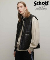 楽天市場】schott レザー ダウン ベストの通販
