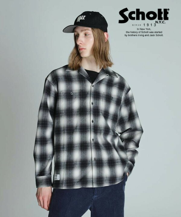 楽天市場】Schott/ショット 公式通販 | OMBRE CHECK FLANNEL LS SHIRT 