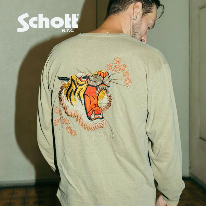 楽天市場】Schott/ショット 公式通販 |SOUVENIR LS T-SHIRT/スーベニア 