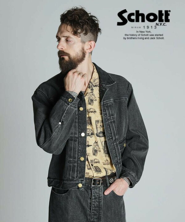 楽天市場】Schott/ショット 公式通販 | LOT. 114 BLACK DENIM JACKET 