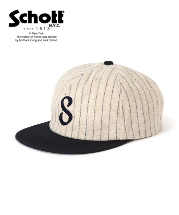 楽天市場】Schott/ショット 公式通販 |STRIPE 6P CAP/ストライプ 6 