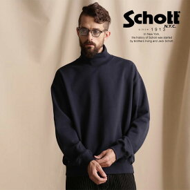 Schott/ショット 公式通販 |WEB LIMITED/BLANK HIGHNECK SWEAT/ブランク ハイネック スウェット 長袖 カットソー トレーナー 23FW