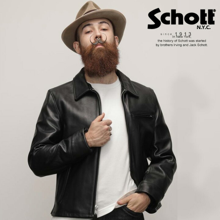 楽天市場】Schott/ショット 公式通販 |103US TRUCKER JACKET/レザー 