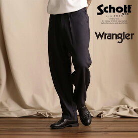 Schott/ショット 公式通販|×Wrangler/×ラングラー/PLEATED JEANS/プリーテッド ジーンズ ワイド フルレングス コラボ