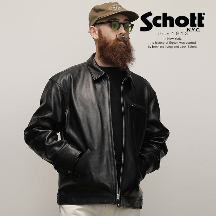 楽天市場】Schott/ショット 公式通販 |LEATHER TRACKER JACKET/レザー  
