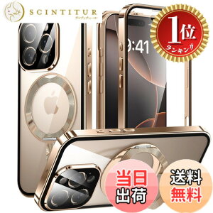 �y�y�V�����L���O1�ʊl���z�y���������ziPhone 16 Pro �p ���� MagSafe�Ή� �P�[�X �A�C�t�H��16�v�� �A���~�o���p�[ 360°��]�X�^���h Uovon �X�}�z�P�[�X �A�C�z��16�v�� �S�ʕی� �J�o�[ �J��