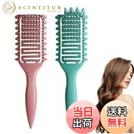 【送料無料】Nricrlus カールブラシ カール定義ブラシ カーリーヘアブラシ スタイリングヘアコーム ポー…