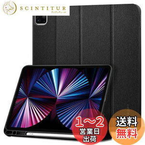 yzSpigen iPad Pro 11C` P[X (2022 2021 2020 2018)p 4/3/2/1/Ή Jo[ X^h Apple Pencil[ ϏՌ 菝h~ t@ubN Jo[ Ռ z A[otBbg ACS01054 (u
