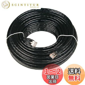 【送料無料】50m CAT5e 屋外仕様 2重被覆 LANケーブル 屋外用 POE対応 ランケーブル 難燃性 耐候性 高耐久 専用ピン付