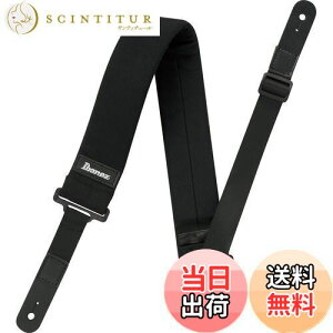 【送料無料】Ibanez(アイバニーズ) POWERPADストラップ ショートタイプ ブラック GSF50S-BK