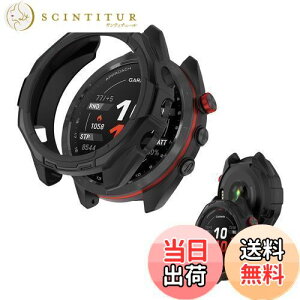 【送料無料】(GARMIN) Approach S70 47mm 用 ケース 保護ケース 【NOUKAJU】 一体型 TPU素材 全面保護 装着簡単 耐衝撃 衝撃吸収 アクセサリー (ブラック)
