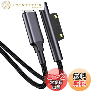 yzSurface [dP[u Type-c T[tFCX 15V/4A 65W PD}[d iC҂ Type-C USB-C Surface Pro7/Pro 6/Pro 5/Pro 4/Pro 3 Surface Go1/2/3 Surface Book1/2/3 Surface Laptop1/2/3/4ȂǑΉ (1.5m)