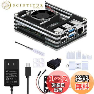yzGeeekPi Raspberry Pi 4P[Xi4010t@tj5V 3A USB-CdA_v^[4q[gVN1M}CNHDMIP[uHDMI-}CNHDMIA_v^[USBJ[h[_[iYx[pC4fBp