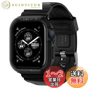yzSpigen Apple Watch oh 45mm | 44mm ̌^ P[X Jo[ ϏՌ PC TPU d\ X|[coh  Ռ z ϋv h~ y Series 9 / 8 / SE 2 /Series 7 / SE/Series 6 / Series 5 / Series 4 