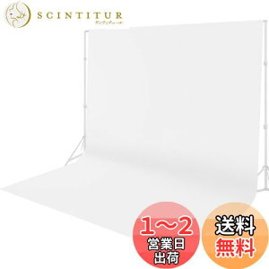 【送料無料】FotoFoto 白布 撮影用 背景 布 白 3m x 3m 背景布 白い布 厚地 不透明 撮影布 白 布 大きい シワが出来やすくない アイロン掛け可 白い背景 バックグラウンド 袋縫設計 ポリエステル