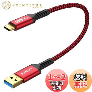 yzSUNGUY USB Type C P[u 0.3M USB3.1 Gen2 10Gbps f[^] ^Cv c [d USB-A to USB-C Z 30cm bLRlN^ Android AutoΉ iC҂ ϋv galaxy s22 ultra/iPad Pro/ipad air 4