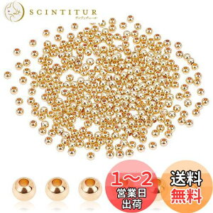 yzPH PandaHall 3mm 14K bLr[Y 300 炩 ۂr[Y ^r[Y  Xy[T[r[Y uXbg lbNX WG[ H|i V[X {[r[Y
