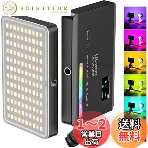 yzUlanzi VL120 RGBBeCgLEDrfICg BepCg 20FXʃ[h iK 2500K-9000KF 360°tJ[ 3100mAh USB[d ^ y ^ ^ѕ֗ ~jrfIC