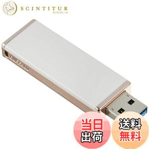 【送料無料】バッファロー BUFFALO 女性向け キャップレスデザイン USB3.0用 USBメモリー 32GB ロイヤルホワイト RUF3-JW32G-RW