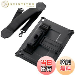 【送料無料】エレコム iPad Air 10.5 (第3世代 / 2019年) iPad Pro 10.5 (第1世代 / 2017年) フィルム ケース フルプロテクトケース ZEROSHOCK 耐衝撃 ショルダーベルト付 ブラック TB-A19MHVBK