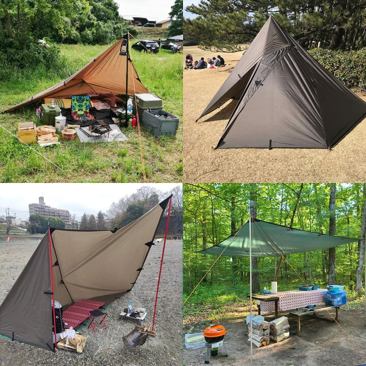 楽天市場】【送料無料】KALINCO 防水タープ キャンプ タープテント UVカット 紫外線対策 超軽量 シェード 日除け 遮光遮熱 持ち運び便利  収納ケース付 アウトドア ピクニック 野外 3×3m : サンティチュール