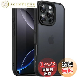 yzJETech iPhone 16 Pro 6.3C`p }bgP[X ϏՌ~^[O[h̗ی ̔w X}zJo[ wh~ (ubN)