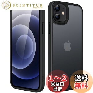 yzJETech }bgP[X iPhone 12/12 Pro 6.1C` ϏՌ~^[O[h̗h~ ̔̔wʓdbJo[ wh~ (ubN)