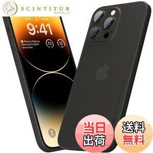 yzu0.3mmɔviPhone 14 ProΉP[X memumi}bg IWi݌v wh~ th~ 6.1C` lCP[X?Jo[(Trans-Black)