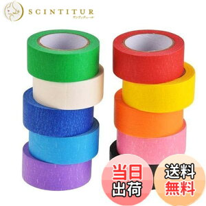 �y���������zDEWEL �}�X�L���O�e�[�v �J���t�� �N���t�g�e�[�v �C���e���A�e�[�v DIY�A�[�g�p�i (10�F, ��2.4cm ��10m)
